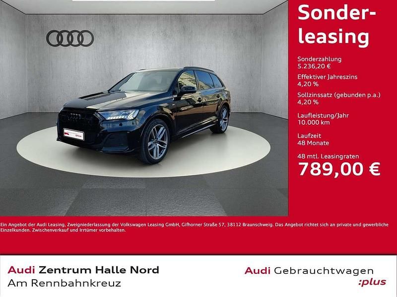 Schwarz Gebraucht 2023 Audi Q7 S-Line SUV | 79.980 € (Teuer) - Bild 1/4