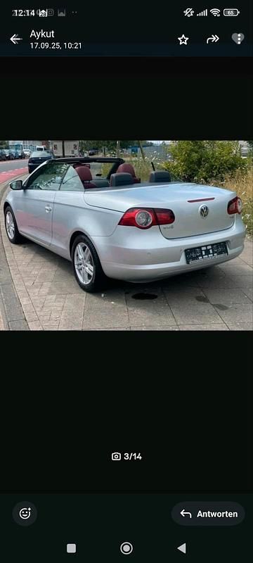 Gebraucht VW Eos 2009 Silber Cabrio
