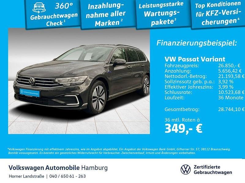 Uranograu Gebraucht 2021 VW Passat GTE Kombi | 26.850 € (Fairer Preis) - Bild 1/3