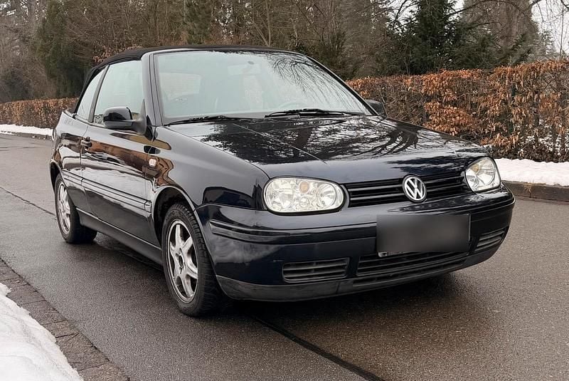 Blau Gebraucht 1998 VW Golf Cabriolet Cabrio | 1.490 € (Guter Preis) - Bild 1/4