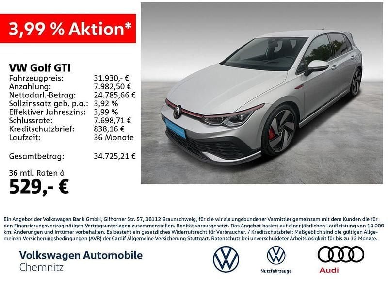 Reflexsilber metallic Gebraucht 2022 VW Golf VIII GTI Clubsport Limousine | 31.930 € (Guter Preis) - Bild 1/4
