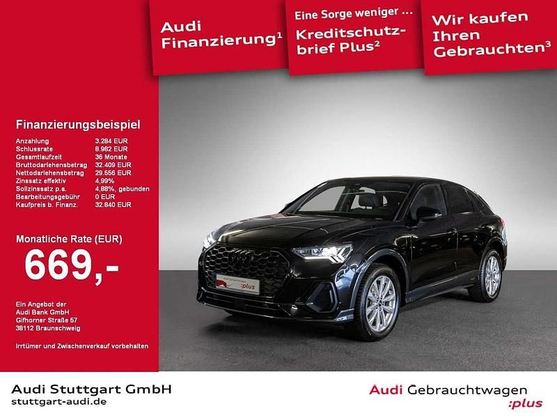 Schwarz Gebraucht 2022 Audi Q3 Sportback S-Line SUV | 32.840 € (Fairer Preis) - Bild 1/2