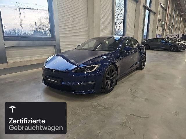 Deep blue metallic Gebraucht 2024 Tesla Model S Long Range AWD Kleinwagen | 84.900 € (Fairer Preis) - Bild 1/4