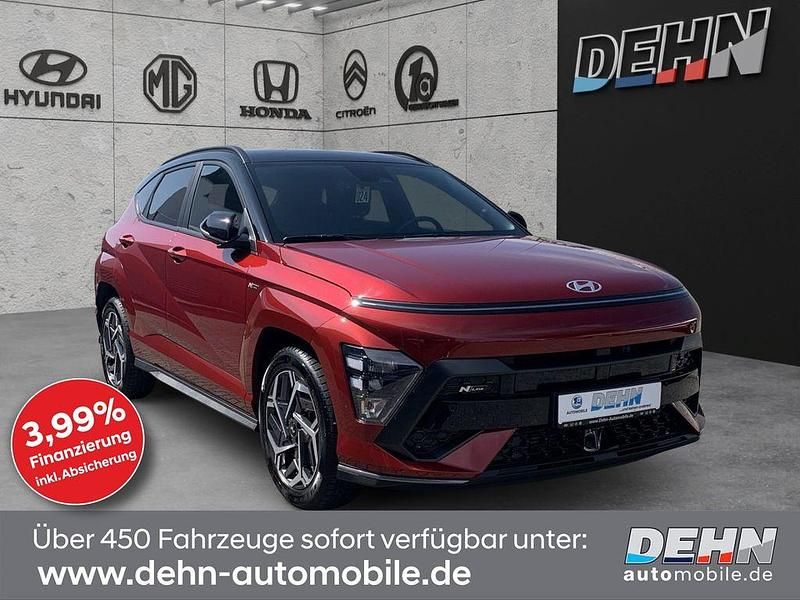 Ultimate red/abyss black Gebraucht 2024 Hyundai Kona N Line SUV | 28.450 € (Guter Preis) - Bild 1/4