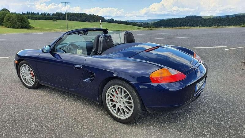 Blau Gebraucht 2002 Porsche Boxster S Cabrio | 22.999 € (Fairer Preis) - Bild 1/3