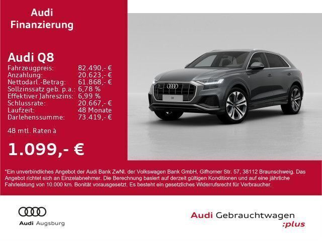 Daytonagrau perleffekt Gebraucht 2023 Audi Q8 S-Line SUV | 82.490 € (Etwas zu teuer) - Bild 1/4