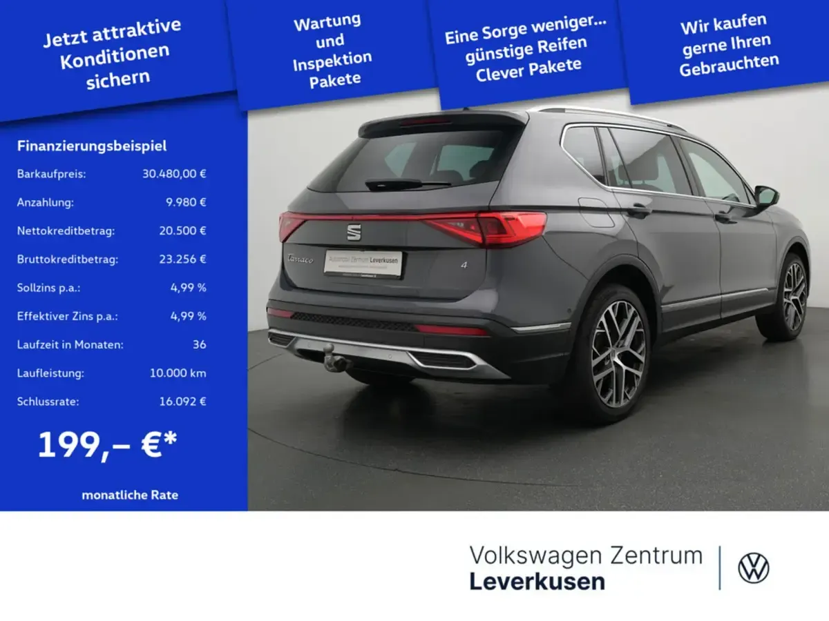 Gebraucht Seat Tarraco 4Drive 200 PS (147 kW) 2022 Delfin grau SUV