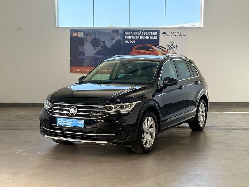 Schwarz Gebraucht 2021 VW Tiguan Elegance SUV | 26.490 € - Bild 1/3