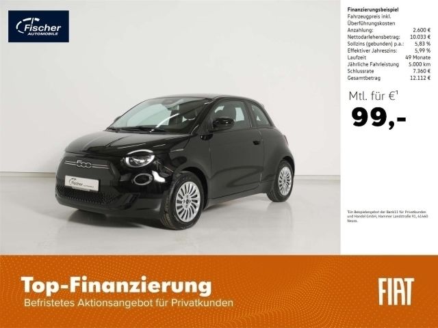 Schwarz Gebraucht 2022 Fiat 500e Action Limousine | 11.980 € (Superpreis) - Bild 1/4