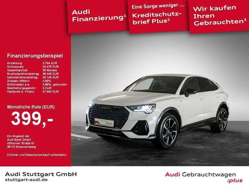 Weiß Gebraucht 2022 Audi Q3 Sportback S-Line SUV | 42.940 € (Teuer) - Bild 1/2