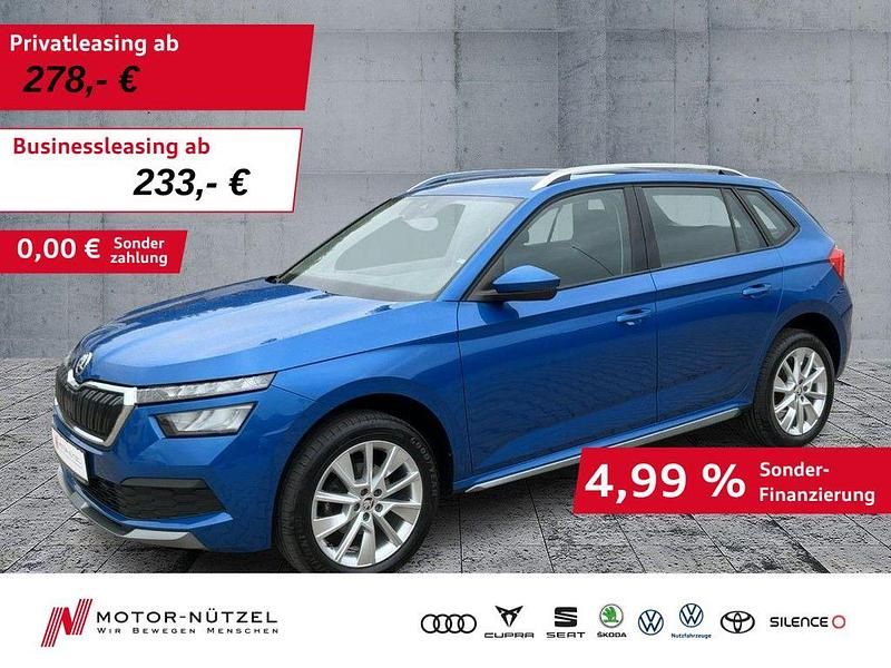 Blau Gebraucht 2022 Skoda Kamiq Style SUV | 19.460 € (Guter Preis) - Bild 1/4