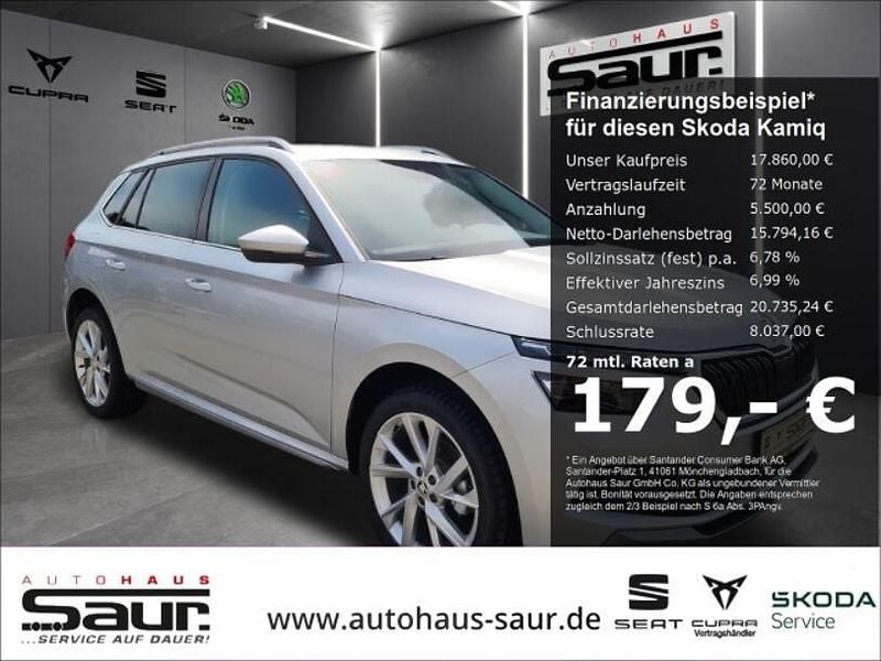 Silber Gebraucht 2020 Skoda Kamiq Style SUV | 17.860 € (Fairer Preis) - Bild 1/4