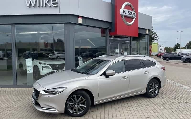 Silber metallic Gebraucht 2024 Mazda 6 Exclusive-Line Kombi | 27.890 € (Guter Preis) - Bild 1/4