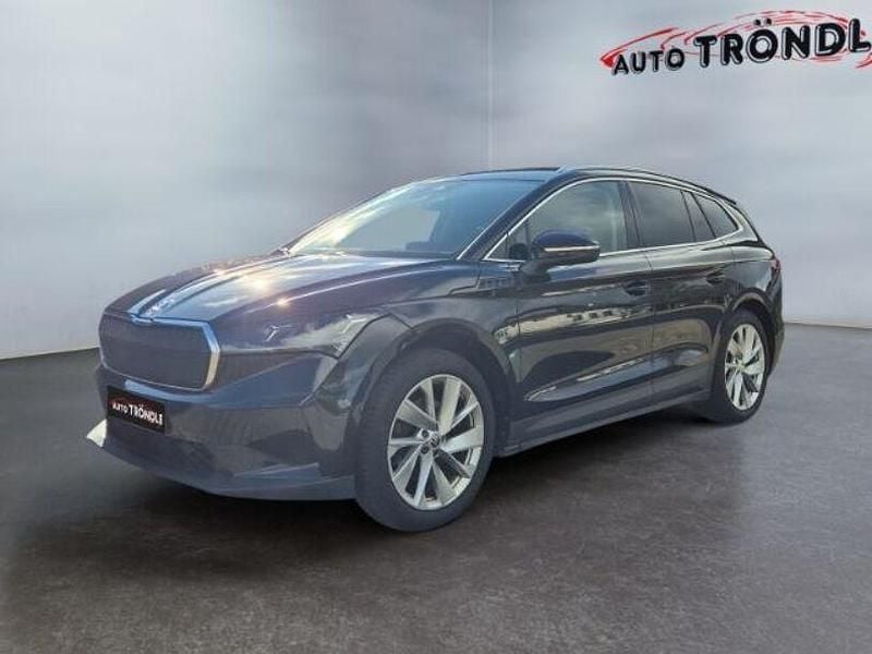 Schwarz Gebraucht 2021 Skoda Enyaq iV Lodge SUV | 25.980 € (Fairer Preis) - Bild 1/4