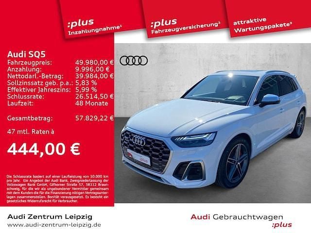 Gletscherweiß metallic Gebraucht 2021 Audi SQ5 Ambiente SUV | 55.550 € (Teuer) - Bild 1/3