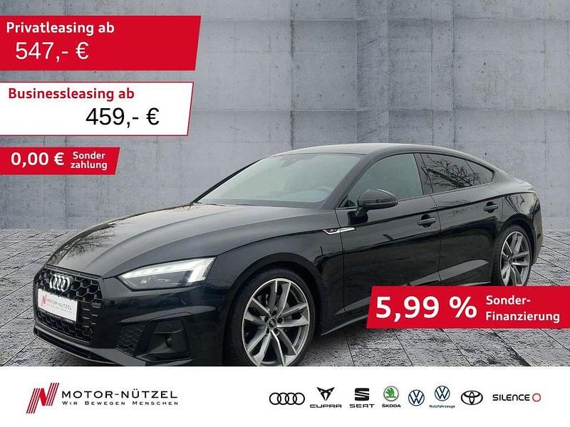 Schwarz Gebraucht 2022 Audi A5 Sportback S-Line Kleinwagen | 35.930 € (Fairer Preis) - Bild 1/4