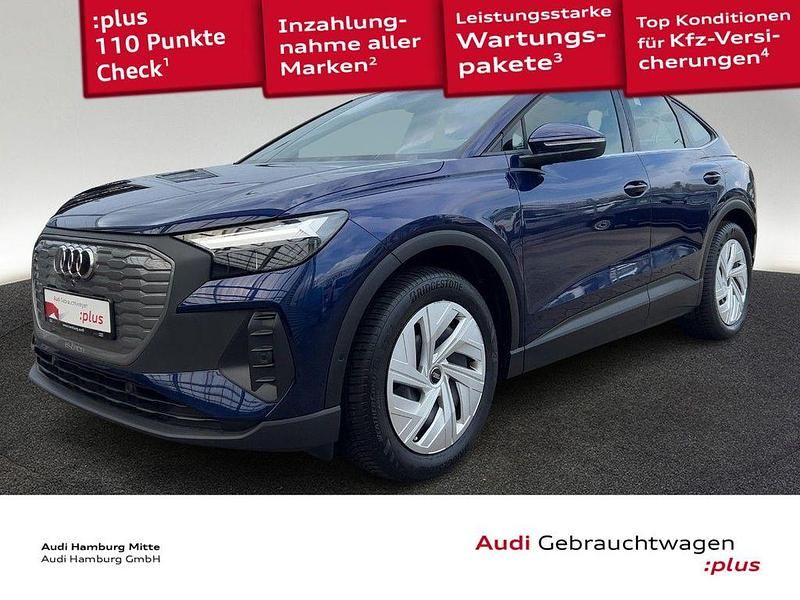 Navarrablau metallic Gebraucht 2023 Audi Q4 Sportback e-tron Comfort SUV | 25.950 € (Guter Preis) - Bild 1/3