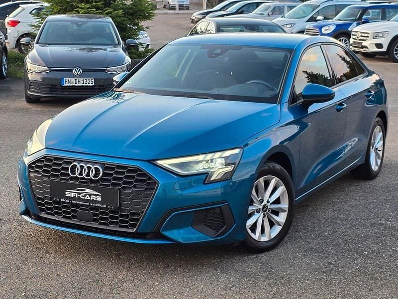Atollblaumetallic Gebraucht 2022 Audi A3 Limousine | 19.980 € (Fairer Preis) - Bild 1/4