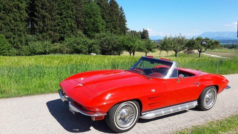 Rot Gebraucht 1964 Corvette C2 Cabrio | 75.500 € - Bild 1/4