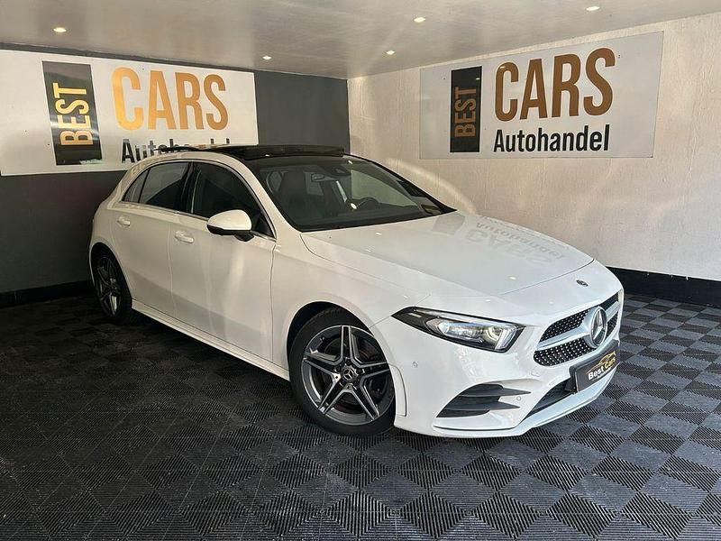 Weiß Gebraucht 2019 Mercedes A250 AMG line Limousine | 21.000 € (Fairer Preis) - Bild 1/4