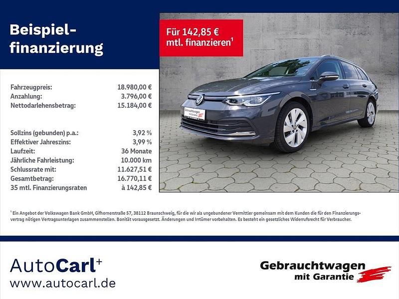 Grau Gebraucht 2021 VW Golf VIII Style Kombi | 18.980 € (Superpreis) - Bild 1/4