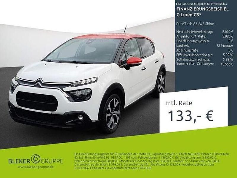 Second-hand Citroën C3 Shine 82 CP (60 kW) 2022 Alb Hatchback