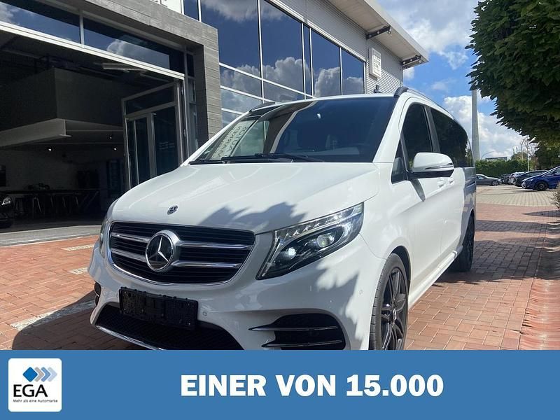 Weiß metallic Gebraucht 2019 Mercedes V250 AMG Van / Kleinbus | 46.020 € - Bild 1/3