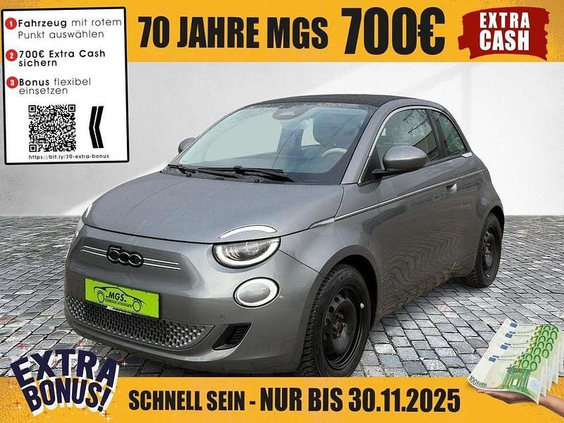 Mineral grau Gebraucht 2021 Fiat 500e La Prima Cabrio | 18.970 € (Fairer Preis) - Bild 1/4