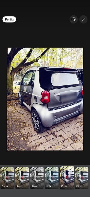Occasion Smart ForTwo Cabrio 62 ch (45 kW) 2001 Gris Cabriolet
