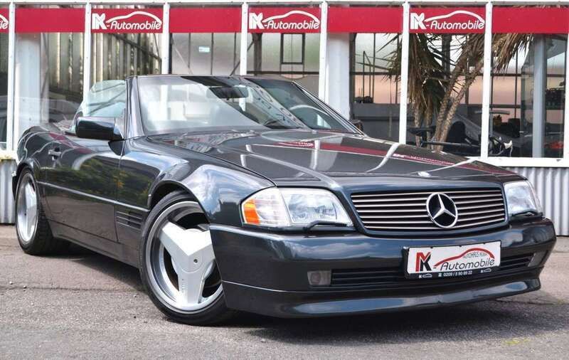 Blauschwarz Gebraucht 1989 Mercedes SL500 Cabrio | 23.999 € - Bild 1/4