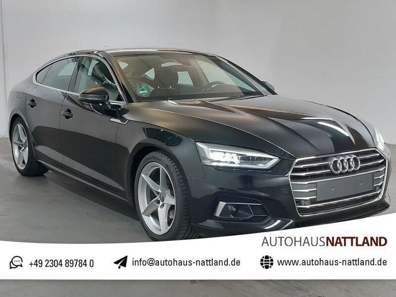 Mythosschwarz metallic Gebraucht 2019 Audi A5 Sportback Sport Limousine | 24.950 € (Superpreis) - Bild 1/4