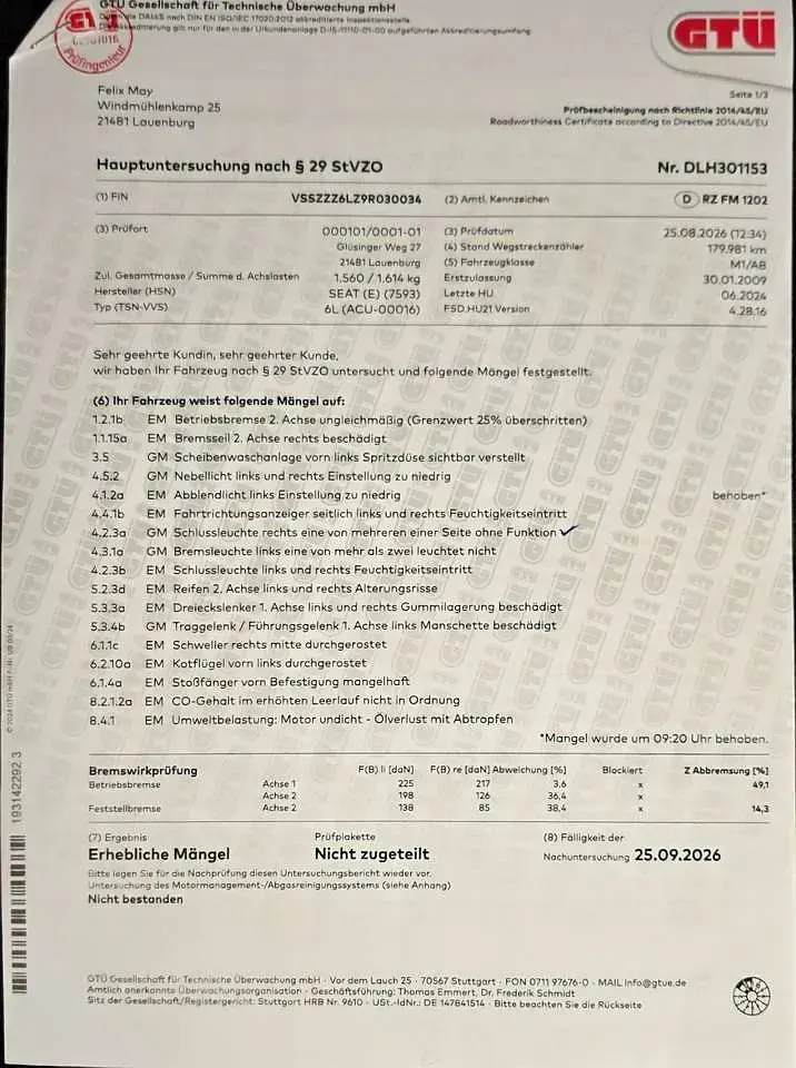Gebraucht Seat Ibiza Reference 69 PS (50 kW) 2008 Schwarz Kleinwagen
