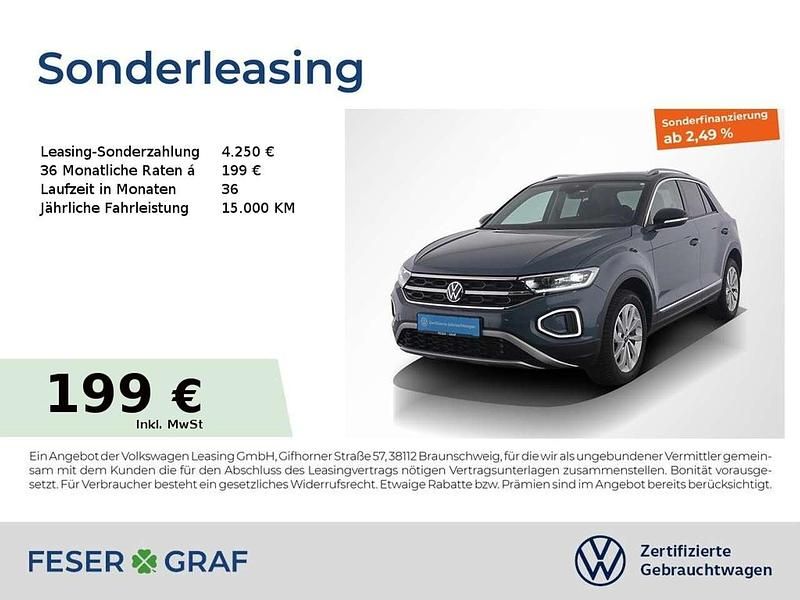 Gebraucht VW T-Roc Style 150 PS (110 kW) 2025 Petroleum blue metallic SUV