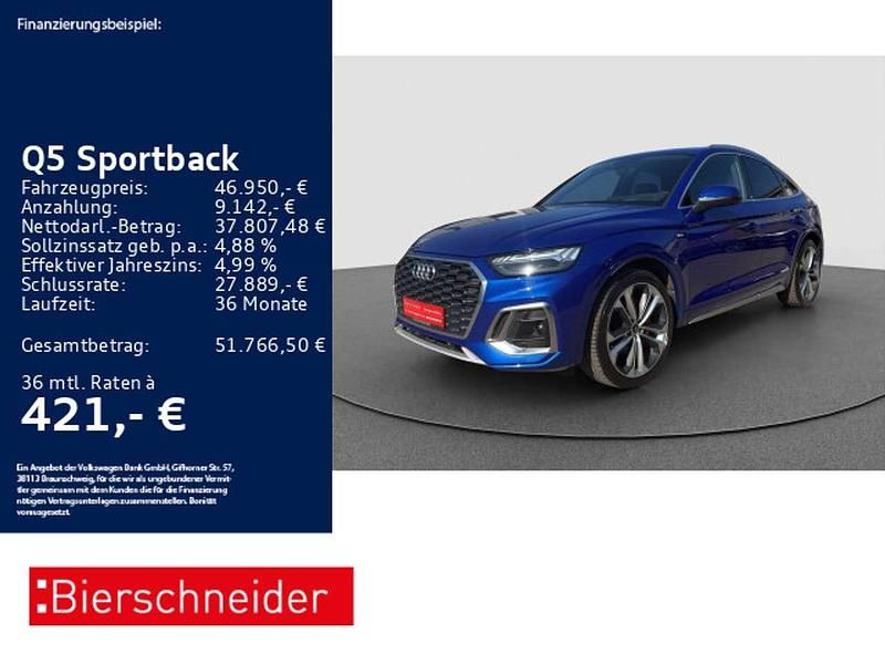 Ultrablau Gebraucht 2022 Audi Q5 S-Line SUV | 46.950 € (Teuer) - Bild 1/3