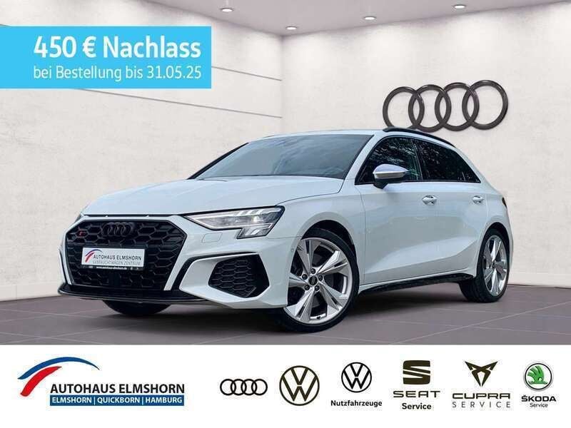 Gletscherweiß metallic Gebraucht 2023 Audi S3 Design Limousine | 37.971 € (Superpreis) - Bild 1/3