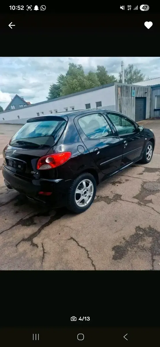Gebraucht Peugeot 206 90 PS (66 kW) 2008 Schwarz Kleinwagen