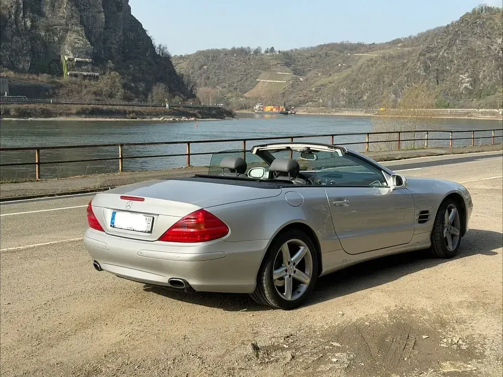 Gebraucht Mercedes SL500 306 PS (225 kW) 2002 Silber Cabrio