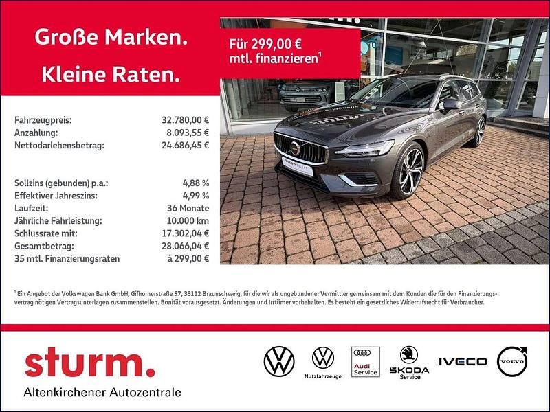Gebraucht Volvo V60 Plus 253 PS (186 kW) 2022 Particular grey Kombi