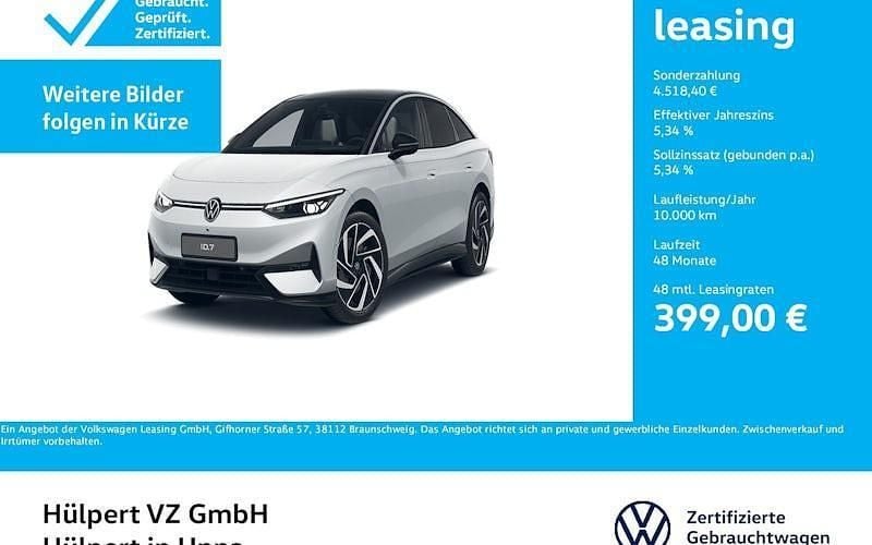 Weiß Gebraucht 2024 VW ID.7 Pro Limousine | 48.305 € (Guter Preis) - Bild 1/4