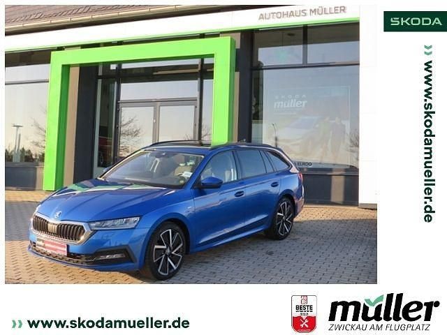 Blau (race blau metallic) Gebraucht 2021 Skoda Octavia Clever Kombi | 21.590 € (Fairer Preis) - Bild 1/4