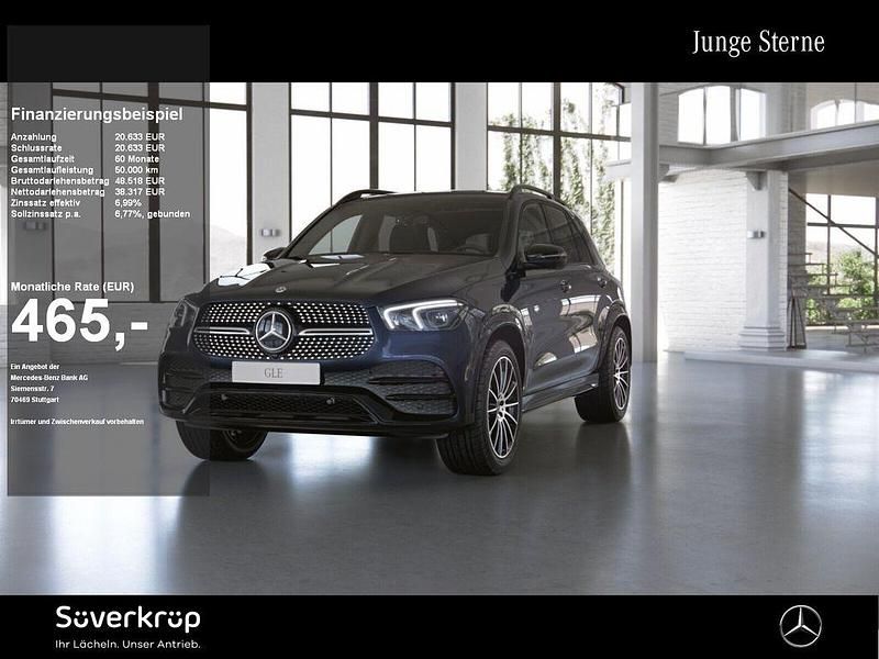 Blau Gebraucht 2021 Mercedes GLE350e AMG SUV | 58.950 € (Fairer Preis) - Bild 1/2