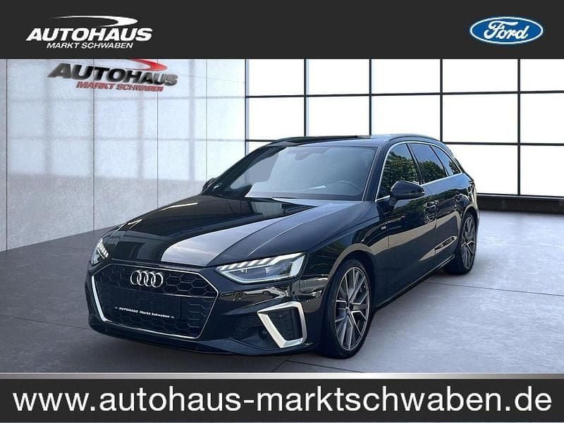 Mythosschwarz (metallic) Gebraucht 2020 Audi A4 S-Line Kombi | 26.490 € (Guter Preis) - Bild 1/4