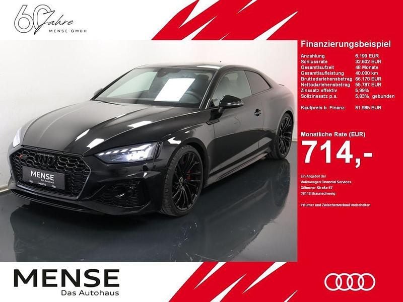 Mythosschwarz Gebraucht 2022 Audi RS5 Ambiente Coupé | 61.985 € (Fairer Preis) - Bild 1/4