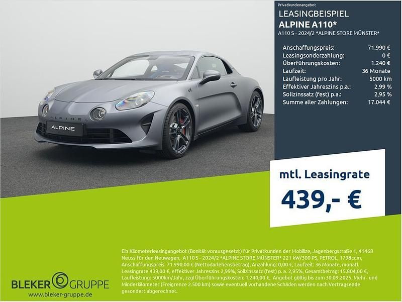 Kpx gris tonnerre mat Neu 2025 Alpine A110 Coupé | 71.990 € - Bild 1/3