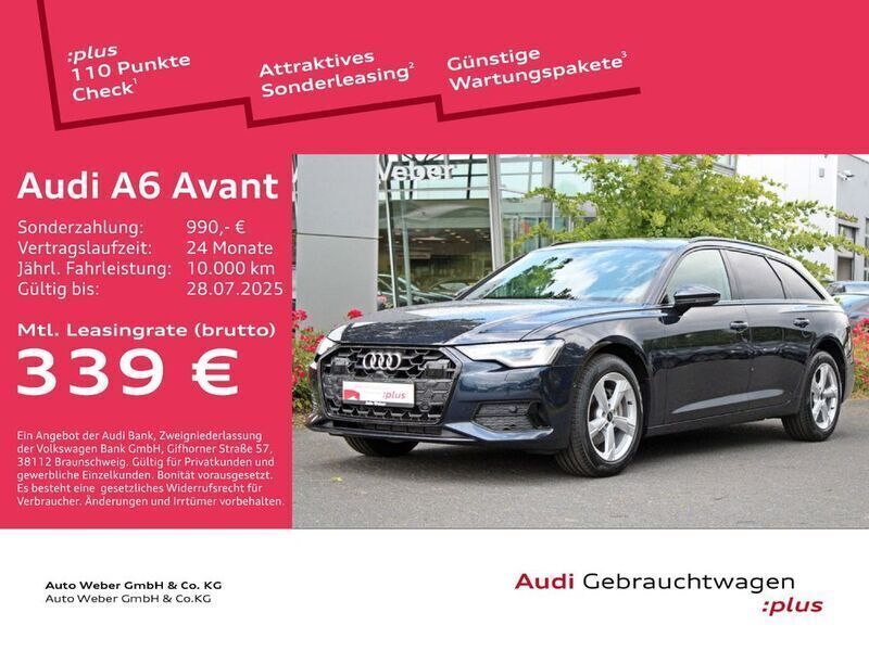 Blau Gebraucht 2024 Audi A6 Ambiente Kombi | 50.880 € - Bild 1/3