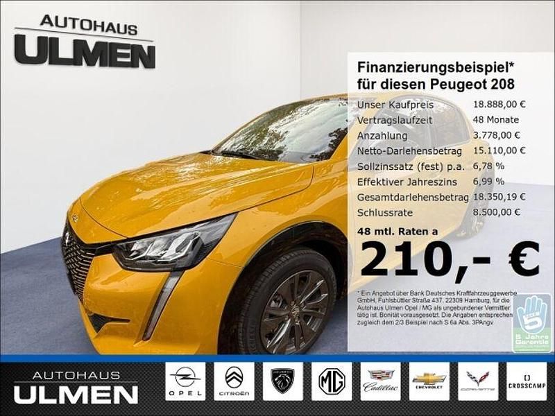 Gelb Gebraucht 2023 Peugeot e-208 Kleinwagen | 18.888 € (Guter Preis) - Bild 1/4