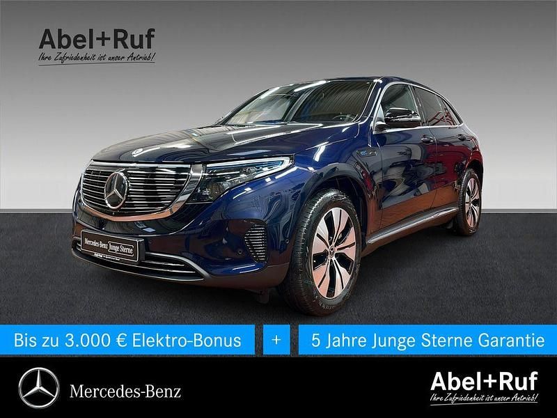Blau Gebraucht 2023 Mercedes EQC400 Electric Art SUV | 42.899 € (Fairer Preis) - Bild 1/4