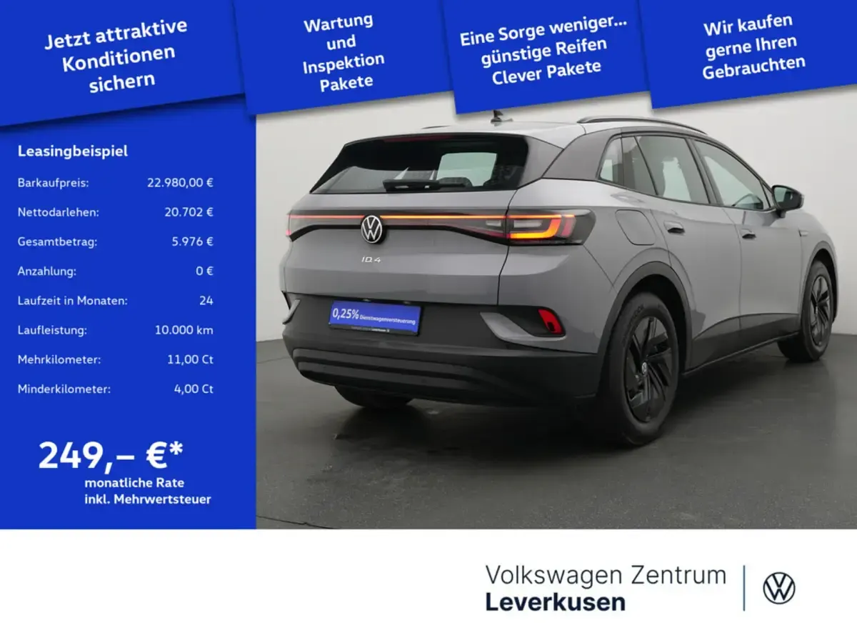 Gebraucht VW ID.4 Pure 125 kW (170 PS) 2022 Grau SUV