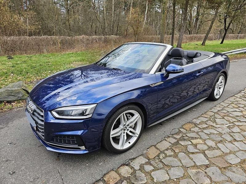 Blau Gebraucht 2017 Audi A5 Cabriolet S-Line Cabrio | 29.775 € (Teuer) - Bild 1/4