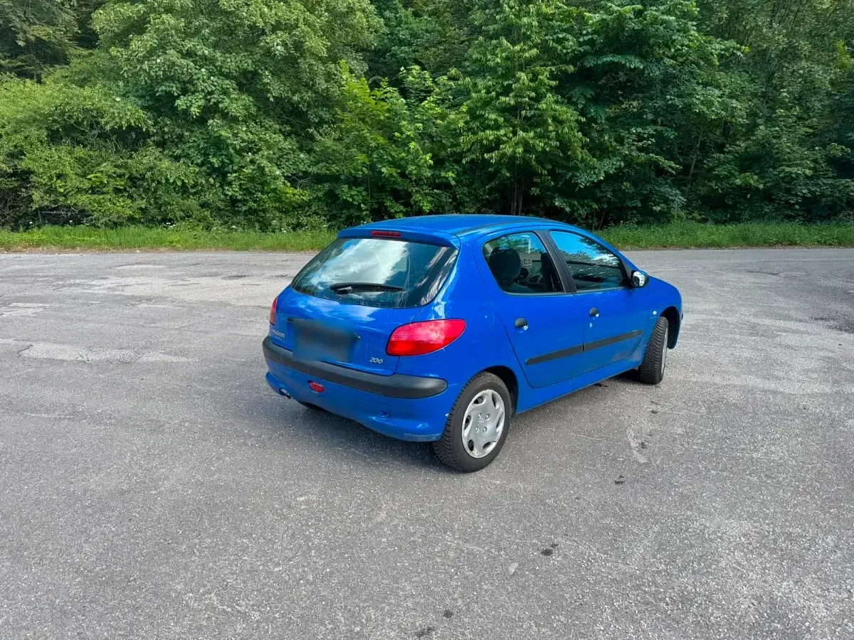 Gebraucht Peugeot 206 75 PS (55 kW) 2002 Blau Kleinwagen